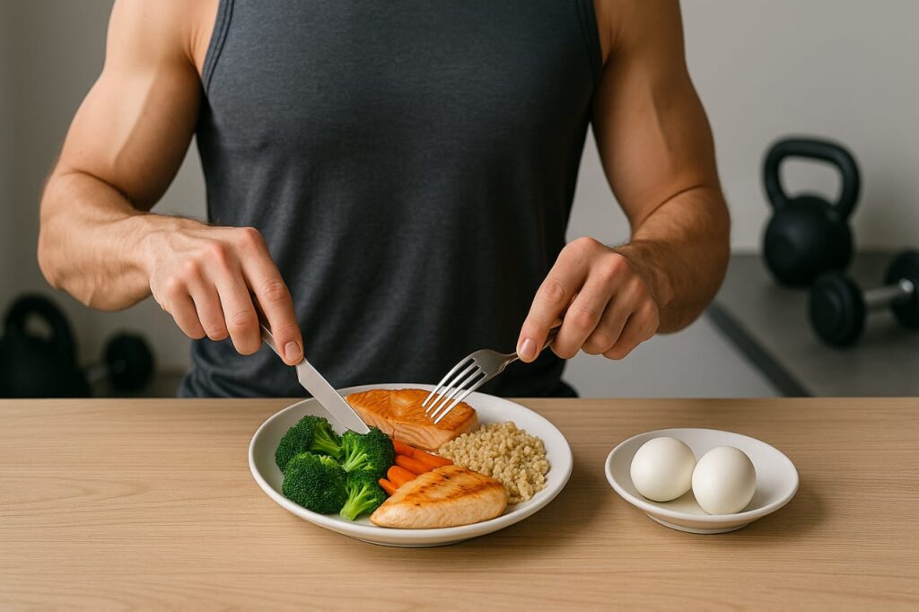 strength training and nutrition to maintain muscle in a calorie deficit