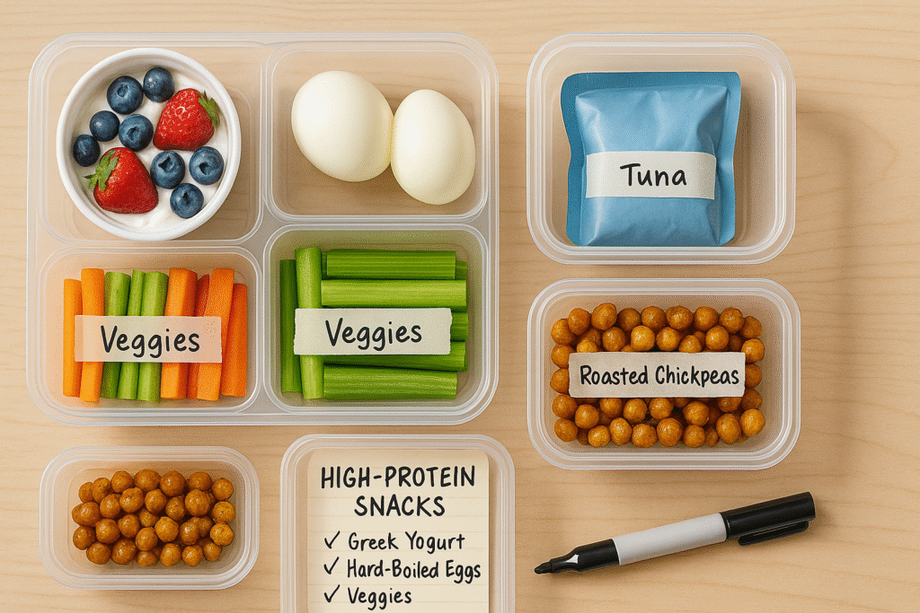 snack prep checklist for high-protein snacks for weight loss